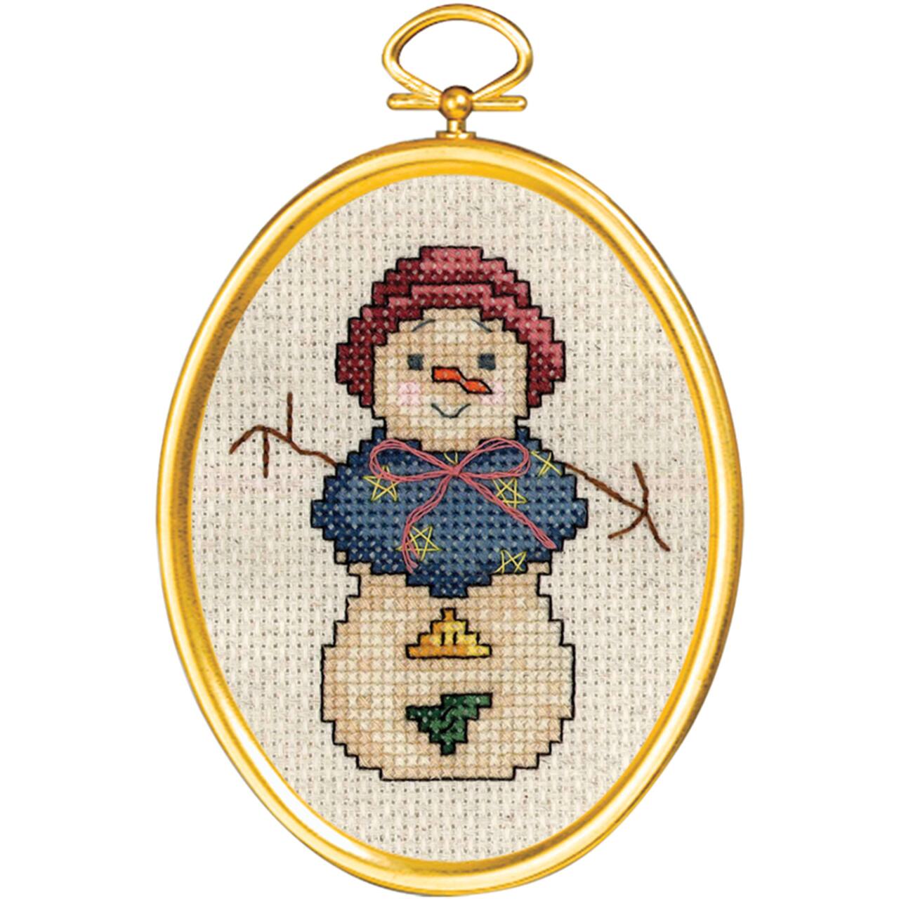 Janlynn&#xAE; Snowlady with Frame Counted Cross Stitch Kit
